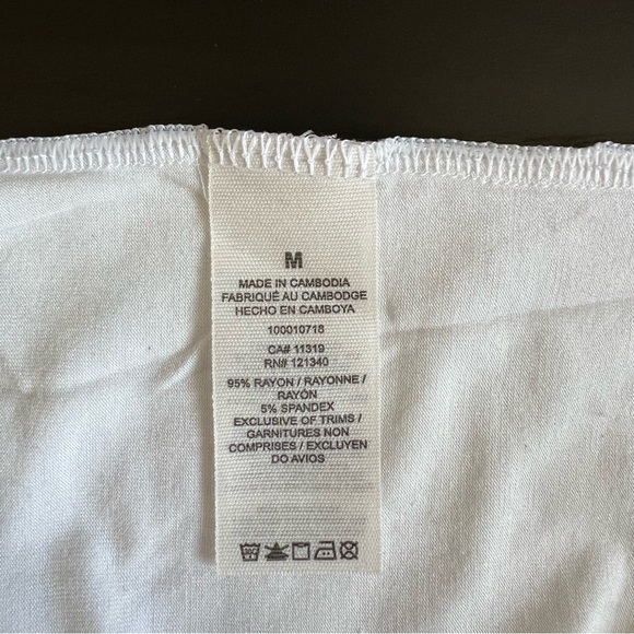 GARAGE | Black and White 3/4 Sleeve Baseball Tee - Picture 5 of 5